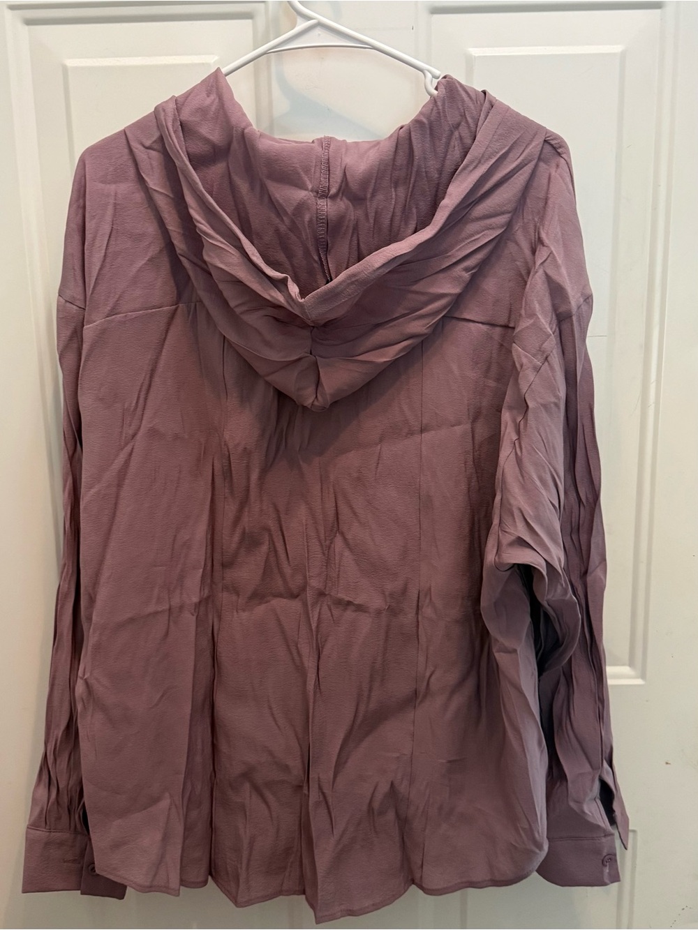 Women's Lightweight Hooded Jacket in Dusty Mauve